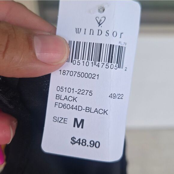 Windsor Darling Sweetheart Skater Dress In Black NWT Sz M - Picture 4 of 11